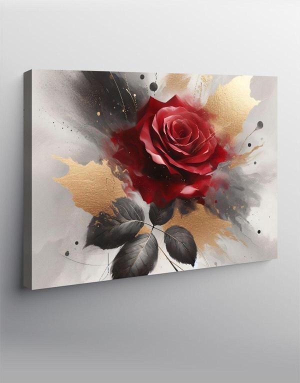 Ekart Kanvas Tablo Soyut Gül - Image 1