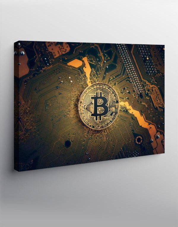 Ekart Kanvas Tablo Bitcoin Temalı - Image 1