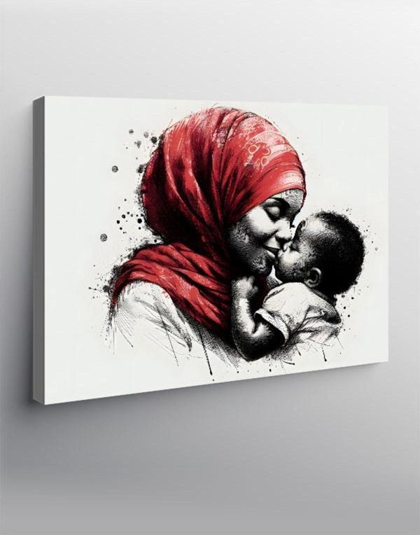 Ekart Kanvas Tablo Anne Ve Çocuğu - Image 1