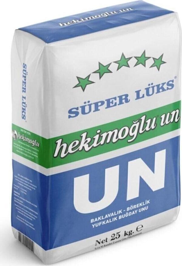 Hekimoğlu 25 Kg Süper Lüks Baklavalık Böreklik Yufkalık Buğday Unu - Image 1