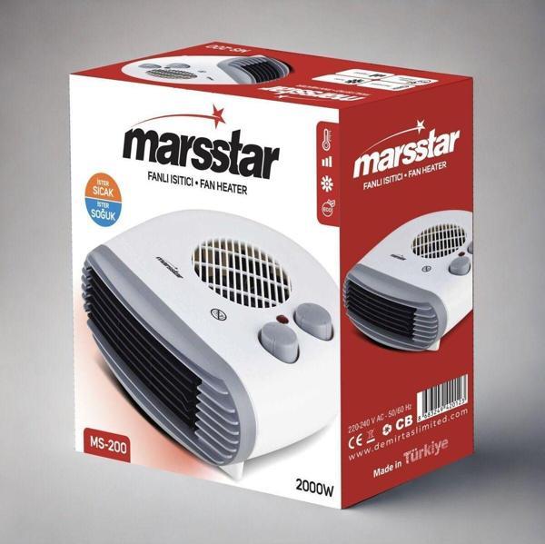 Marsstar Ms-200 Elektrikli Fanlı Isıtıcı 2000 Watt - Image 1