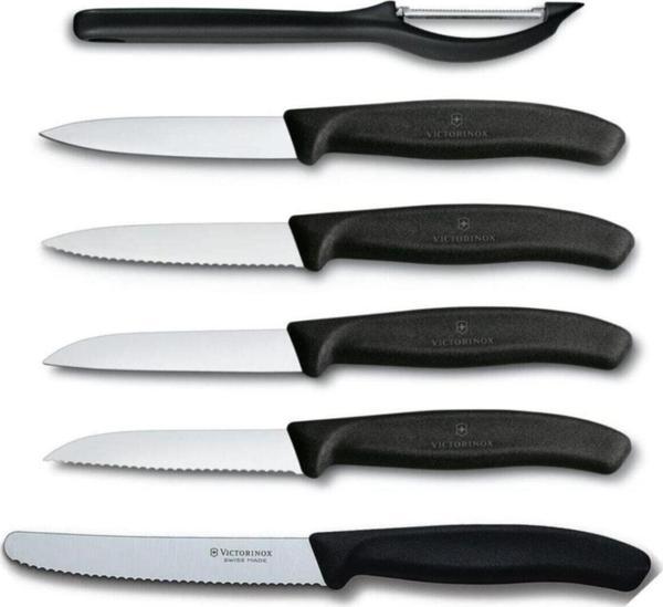 Victorinox 6 Parça Siyah Soyma Bıçak Seti Ve Soyacak - Image 1