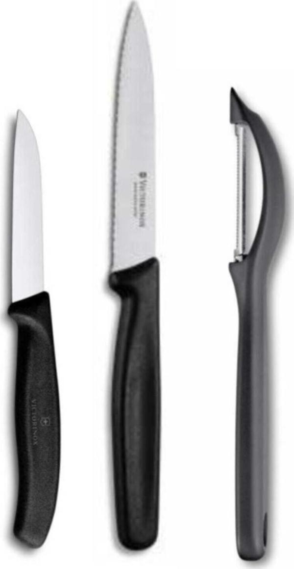 Victorinox Black Soyacak Seti 10Cm 8Cm Ve Soyacak - Image 1