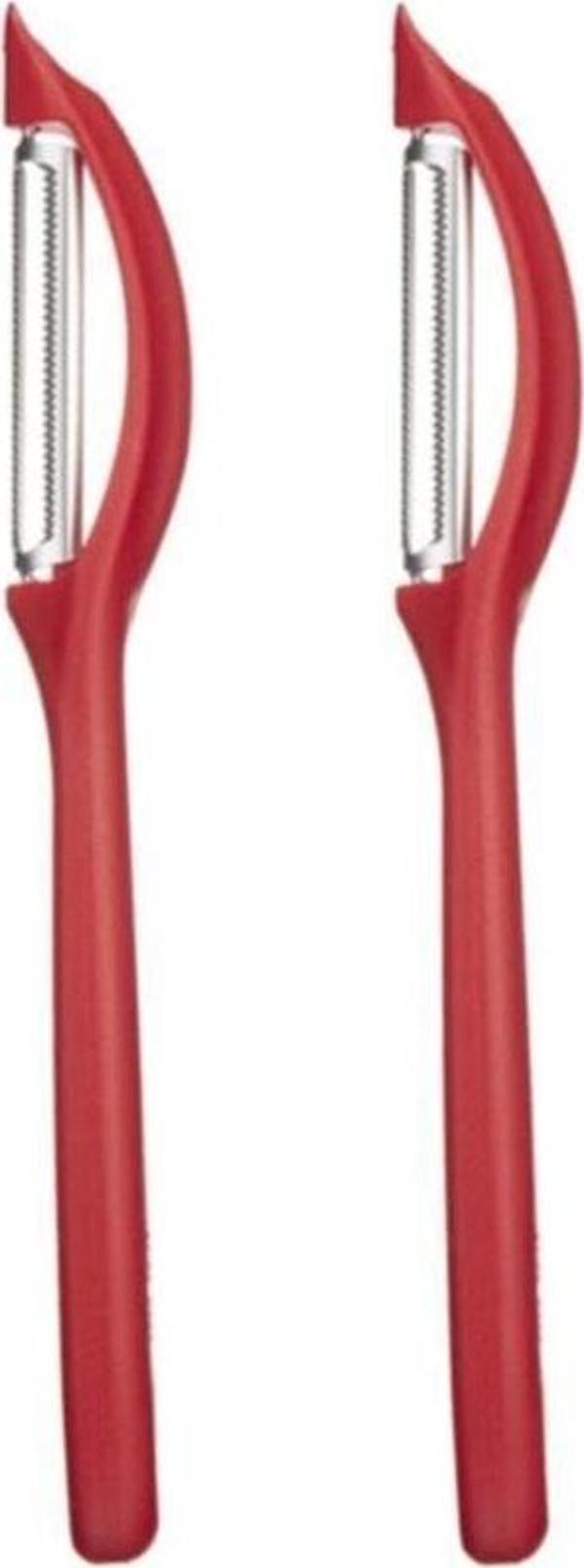 Victorinox Kırmızı 2'Li Yassı Meyve Sebze Soyacağı 7.6075(2Adet) - Image 1