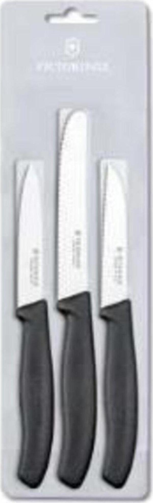 Victorinox Swıss Classic Siyah Soyma Bıçak Seti Vt6.7113.3 3 Adet - Image 1