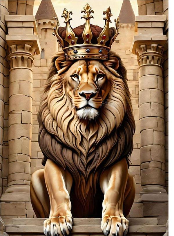 Ekart Kral Aslan Mdf Tablo 25 cm x 35 cm - Image 1
