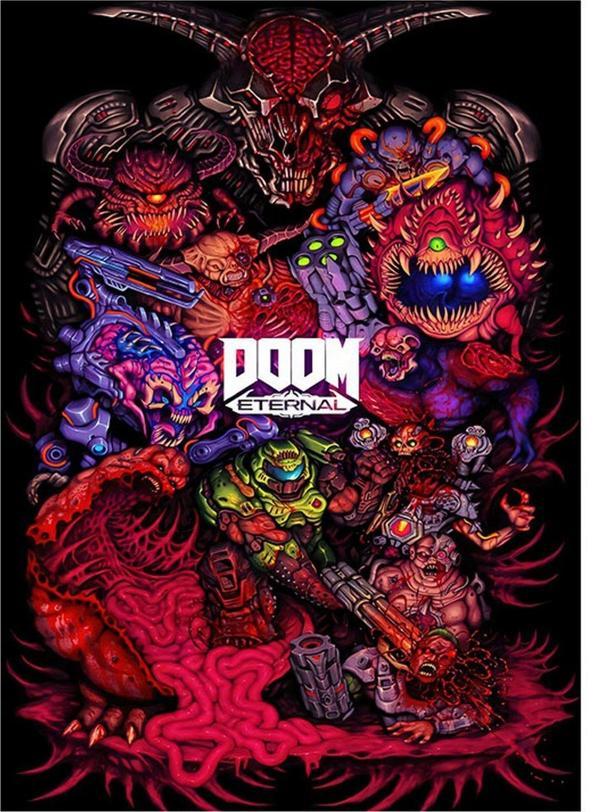 Ekart Doom Oyunu Hediyelik Mdf Tablo 25 cm x 35 cm - Image 1