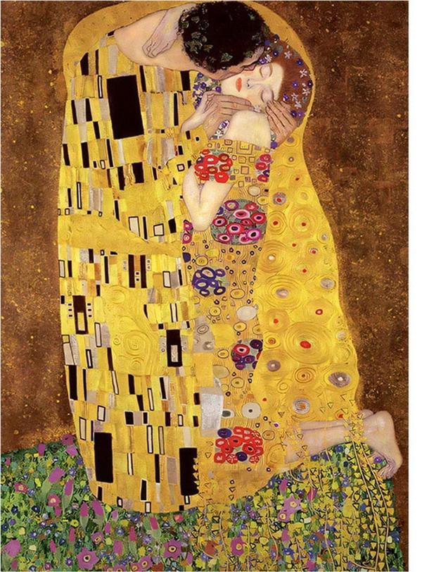 Ekart Klimt Öpücük Hediyelik Mdf Tablo 35 cm x 50 cm - Image 1