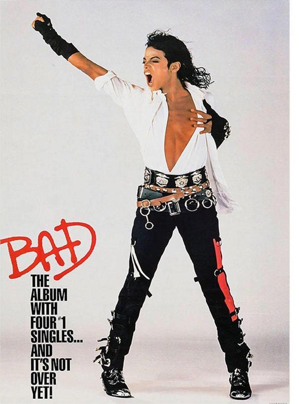 Ekart Michael Jackson Bad Model Mdf tablo 50 cm x 70 cm - Image 1