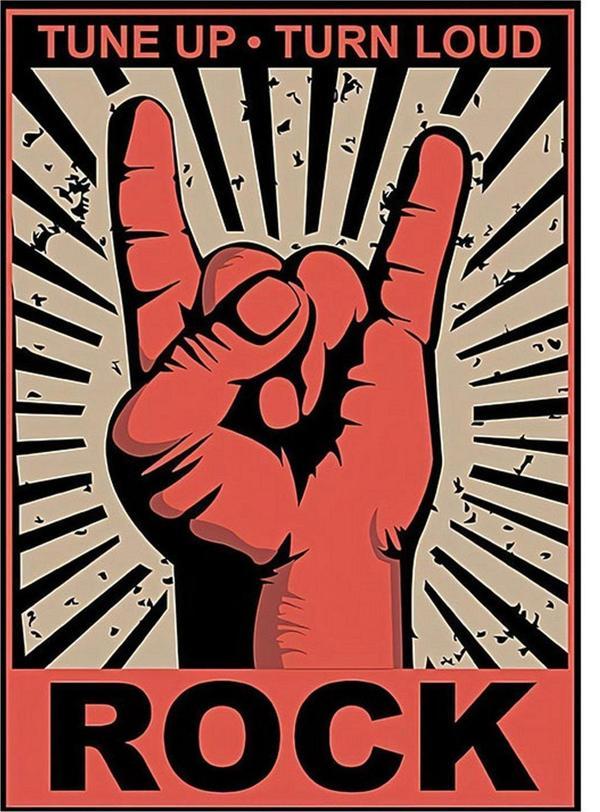 Ekart Rock Konser Afişi Modern Mdf Tablo 25 cm x 35 cm - Image 1