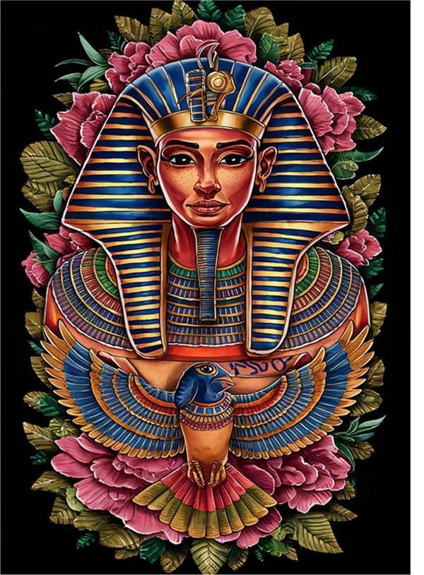 Ekart Mısır Firavunu Ve Bilgi Kuşu Mdf Tablo 35 cm x 50 cm - Image 1