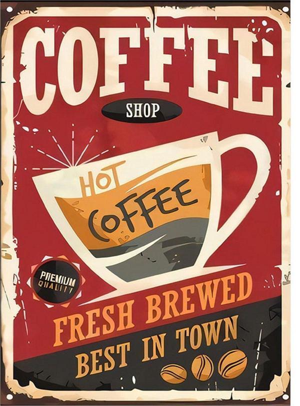 Ekart Kahve Coffe Temalı Art Mdf Poster 50 cm x 70 cm - Image 1
