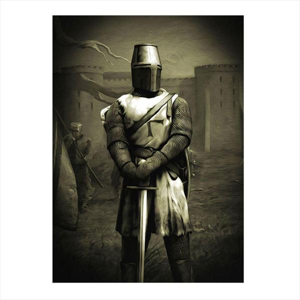 Ekart Tapınak Şovalyesi Art Mdf Tablo 50 cm x 70 cm - Image 1