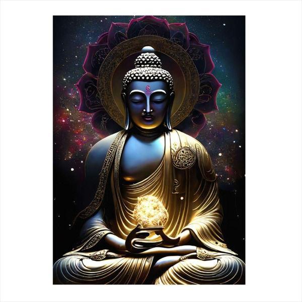 Ekart Buda Heykeli Modern Mdf Tablo 50 cm x 70 cm - Image 1