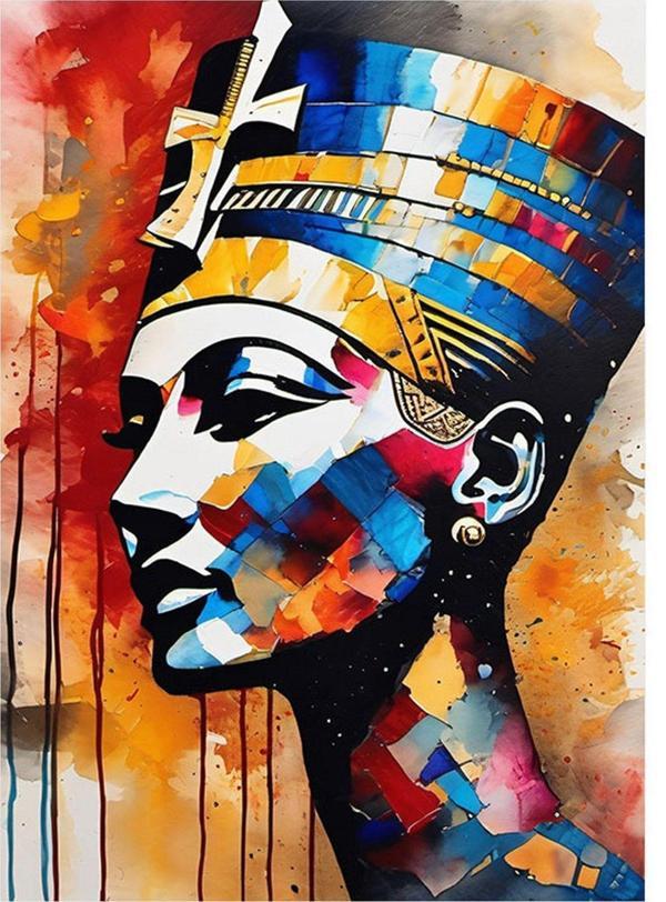Ekart Mısır Prensesi Dekoratif Mdf Tablo 50 cm x 70 cm - Image 1