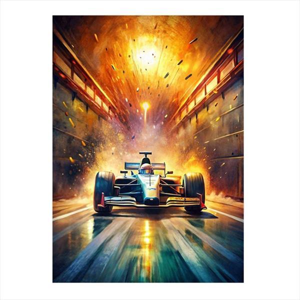 Ekart Formula 1 Arabası Model Mdf tablo 35 cm x 50 cm - Image 1