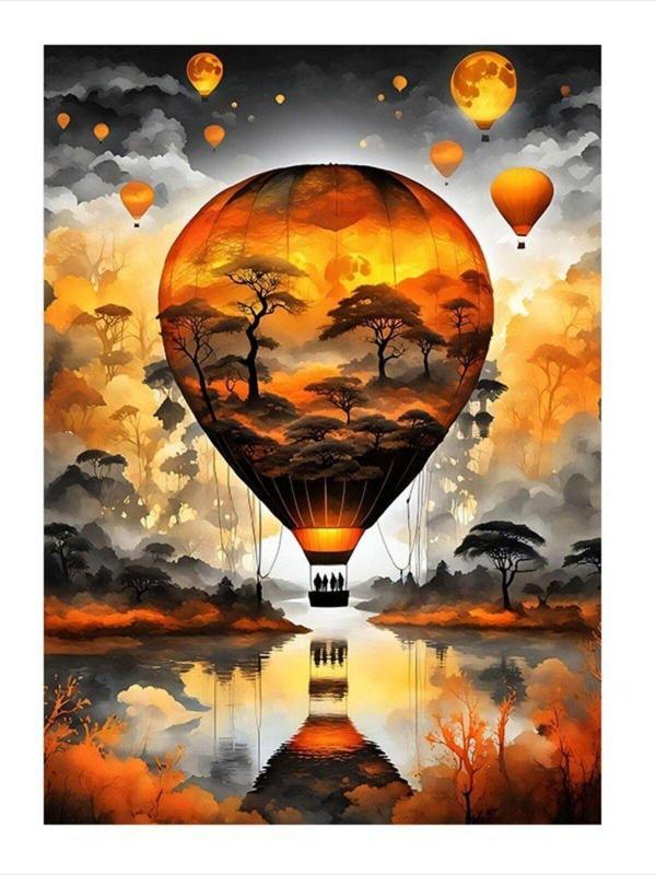 Ekart Uçan Balonlar Tasarım Mdf Tablo 25 cm x 35 cm - Image 1