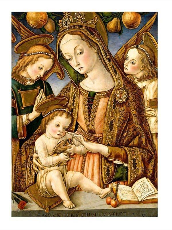 Ekart Bebek İsa Ve Meryem Ana Art Mdf Tablo 25 cm x 35 cm - Image 1