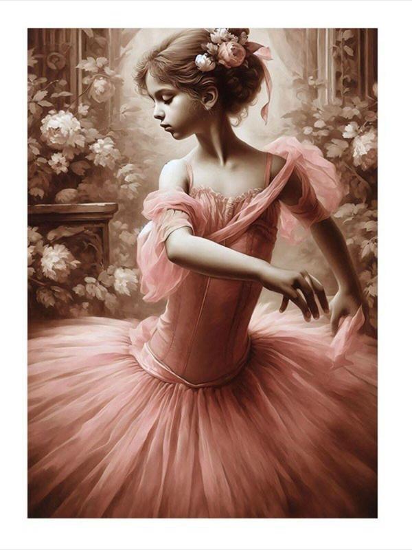 Ekart Pembe Elbiseli Çocuk Mdf Tablo 50 cm x 70 cm - Image 1