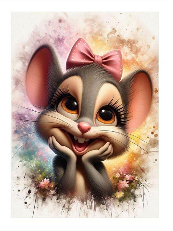 Ekart Sevimli Fare Dekoratif Mdf Tablo 50 cm x 70 cm - Image 1