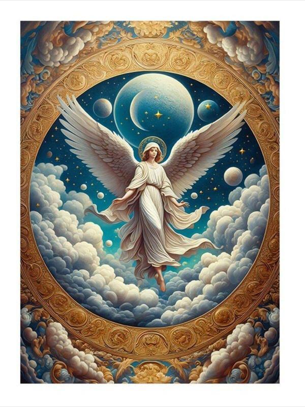 Ekart Bulutların Üstündeki Melek Tasarım Mdf Tablo 50 cm x 70 cm - Image 1