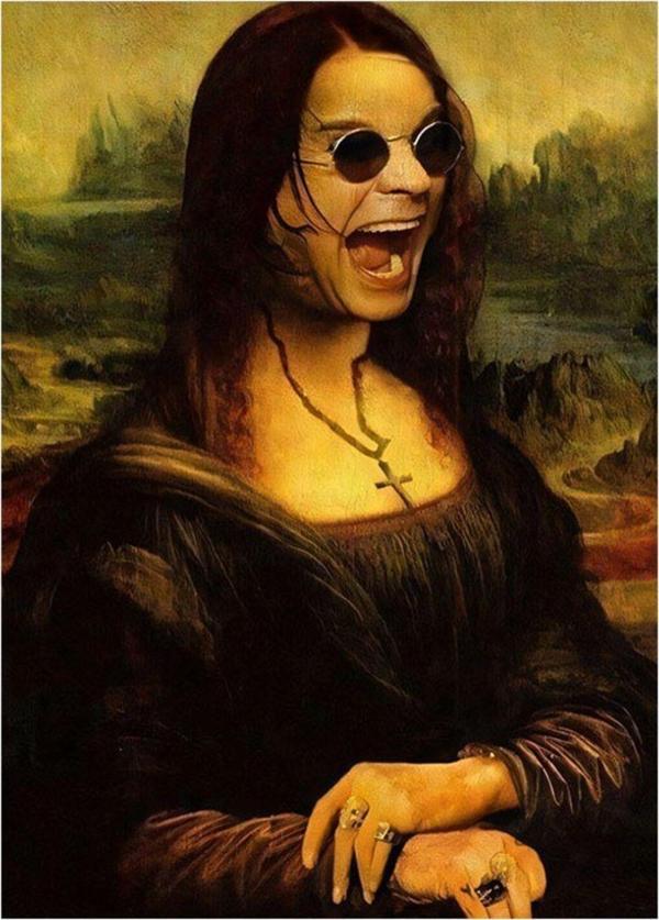 Ekart Ozzy Osbourne Mona Lisa Art Mdf Poster 35 cm x 50 cm - Image 1