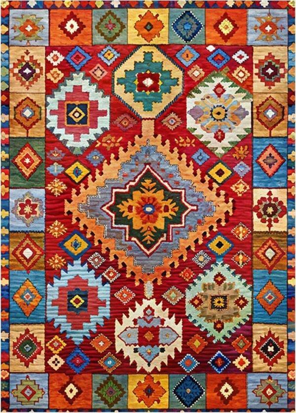 Ekart Kilim Desenli Hediyelik Mdf Tablo 35 cm x 50 cm - Image 1
