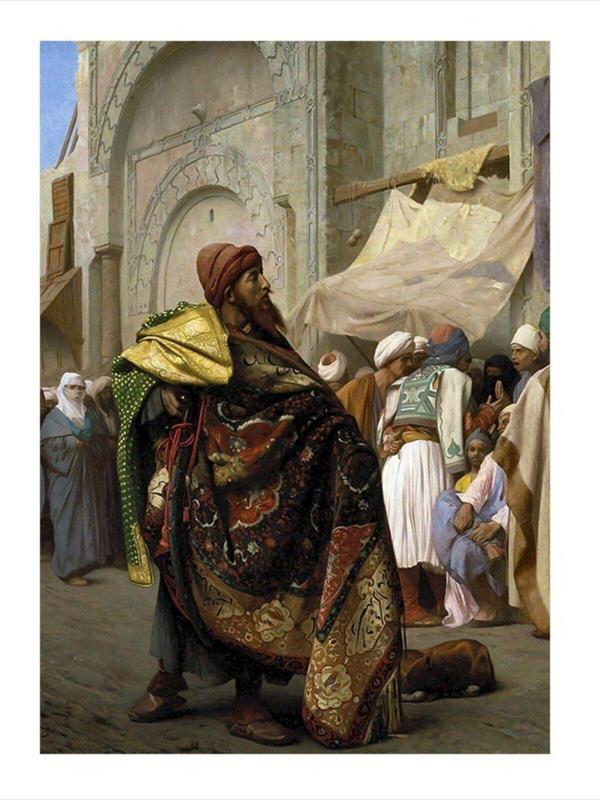 Ekart Kahire'De Halı Taciri Art Mdf Poster 50 cm x 70 cm - Image 1