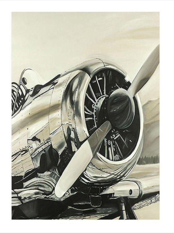 Ekart Uçak Kanadı Hediyelik Mdf Tablo 35 cm x 50 cm - Image 1