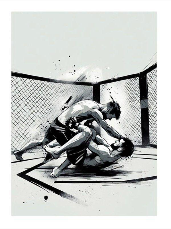 Ekart Ufc Dövüşçüleri Hediyelik Mdf Tablo 35 cm x 50 cm - Image 1