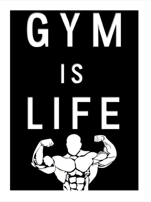 Ekart Gym İs Life Motivasyon Temalı Art Mdf Tablo 50 cm x 70 cm - Image 1