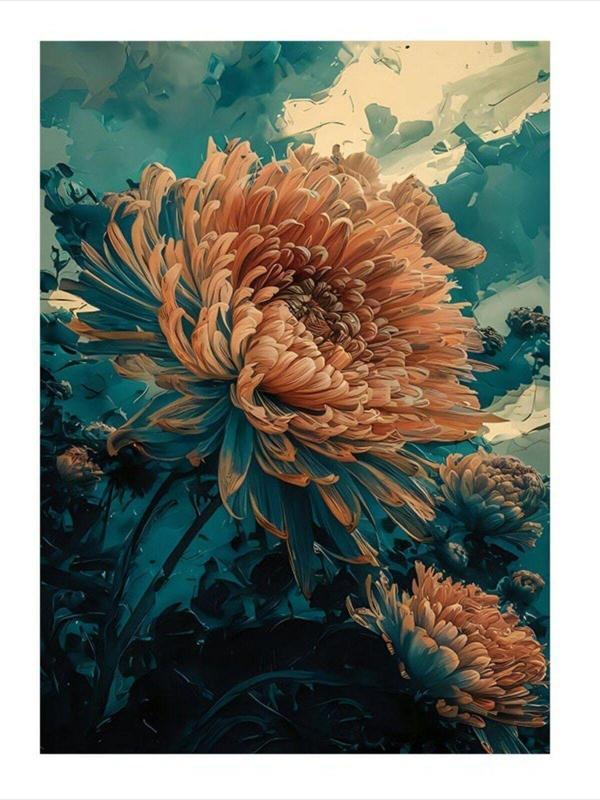 Ekart Büyük Çiçekler Hediyelik Mdf Tablo 50 cm x 70 cm - Image 1