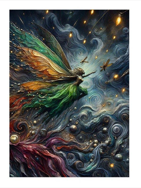 Ekart Soyut Desenler Ve Peri Modern Mdf Tablo 35 cm x 50 cm - Image 1