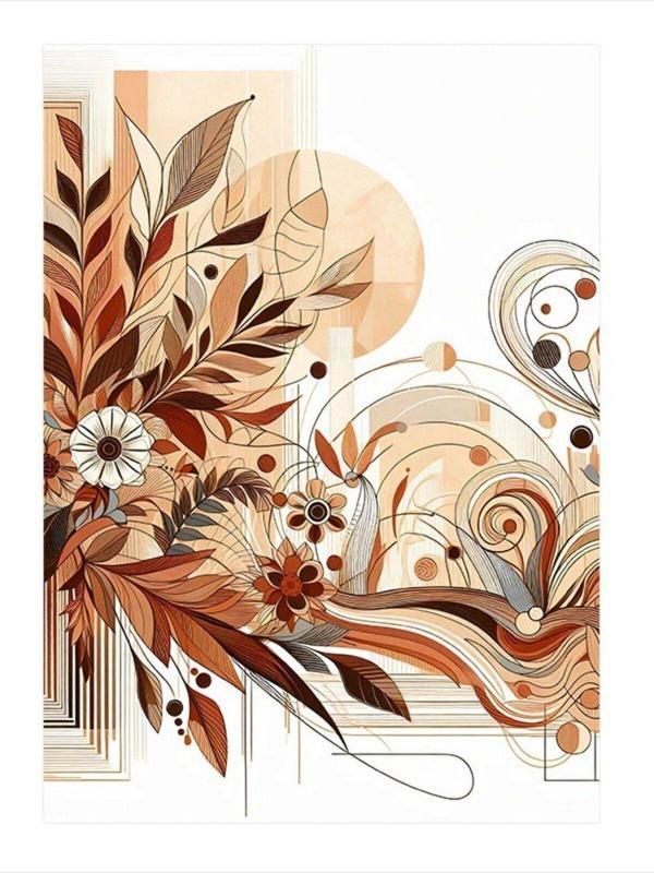 Ekart Çiçekler Ve Yapraklar Dekor Dekoratif Mdf Tablo 50 cm x 70 cm - Image 1
