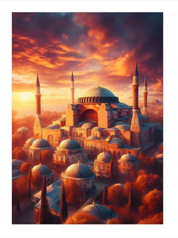 Ekart Cami Manzarası Dekoratif Mdf Tablo 35 cm x 50 cm - Image 1