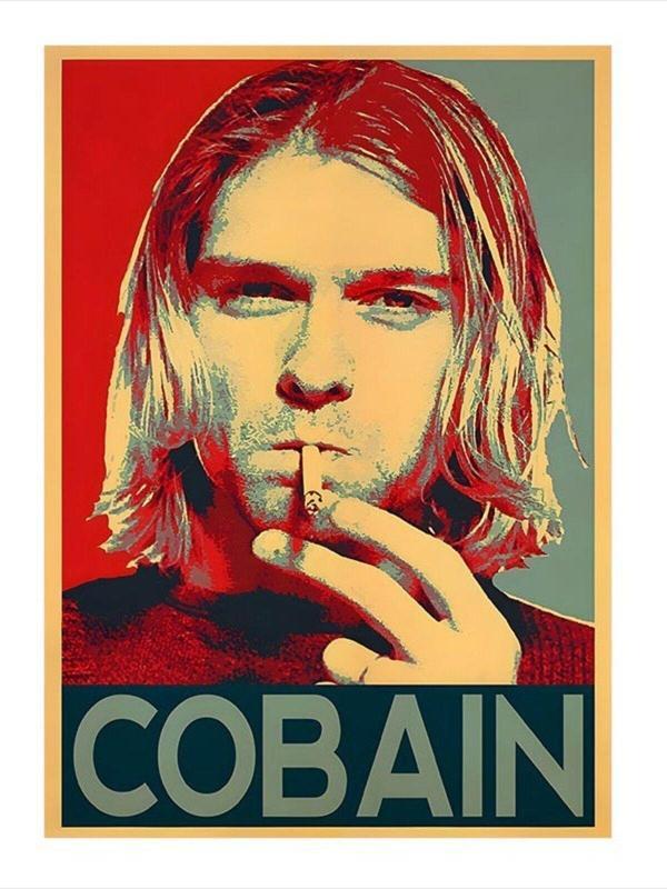 Ekart Kurt Cobain Dekoratif Mdf Tablo 35 cm x 50 cm - Image 1