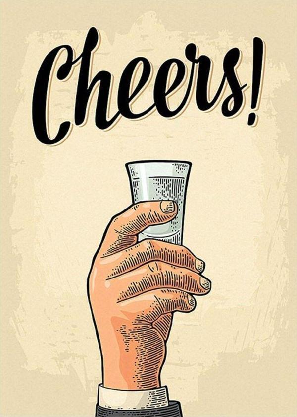 Ekart Alkol Shot Temalı Dekoratif Mdf Tablo 50 cm x 70 cm - Image 1