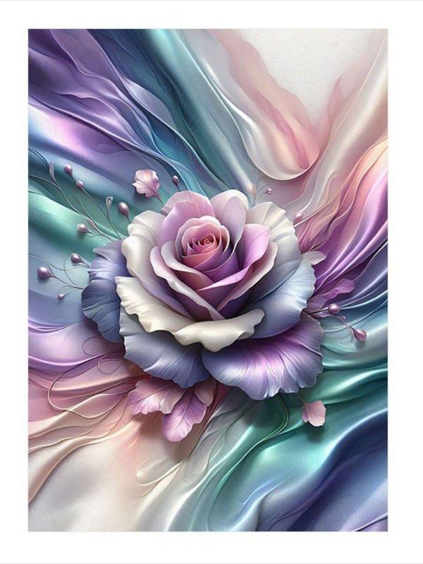 Ekart Pembe Soyut Gül Model Mdf tablo 50 cm x 70 cm - Image 1