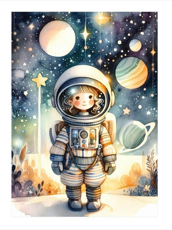 Ekart Astronot Çocuk Model Mdf tablo 50 cm x 70 cm - Image 1