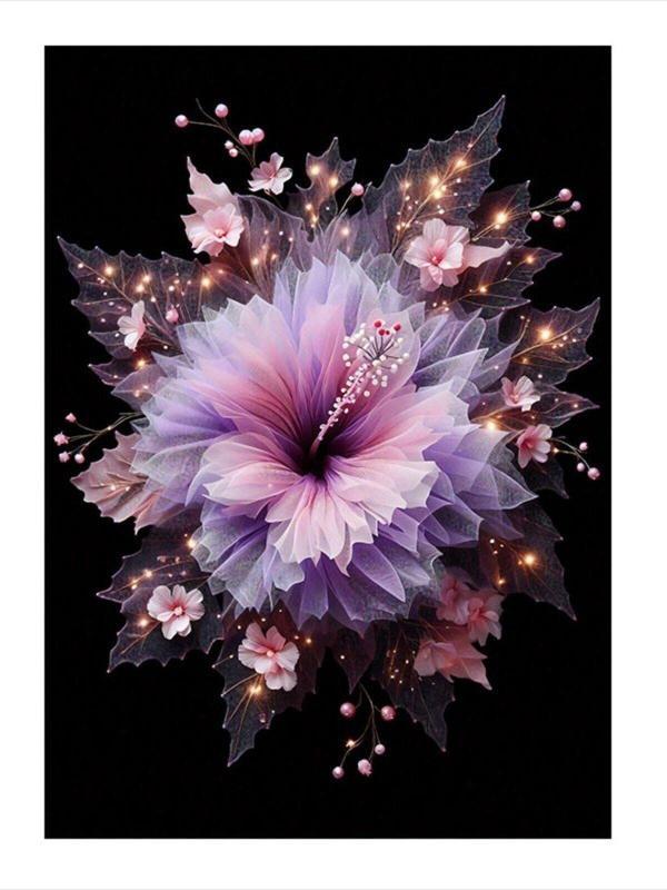 Ekart Pembe Çiçek Mdf poster 35 cm x 50 cm - Image 1