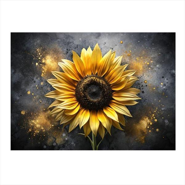 Ekart Ayçiçeği Modern Mdf Tablo 50 cm x 70 cm - Image 1