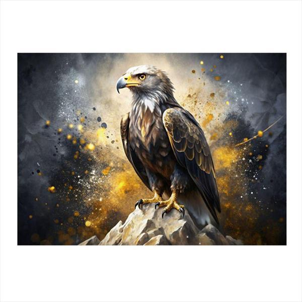 Ekart Zirvedeki Kartal Art Mdf Tablo 35 cm x 50 cm - Image 1