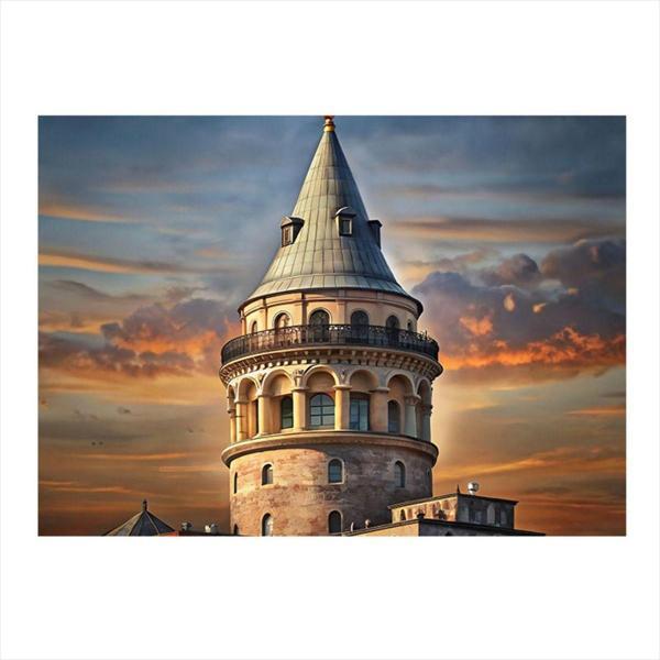 Ekart Galata Kulesi Tasarım Mdf Tablo 35 cm x 50 cm - Image 1