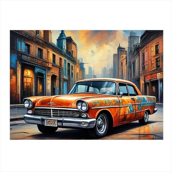 Ekart Klasik Araba Art Mdf Poster 35 cm x 50 cm - Image 1