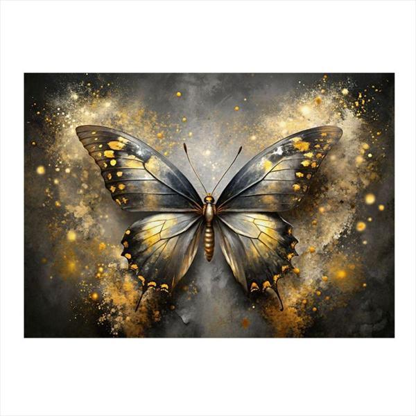 Ekart Gold Kelebek Mdf Tablo 50 cm x 70 cm - Image 1