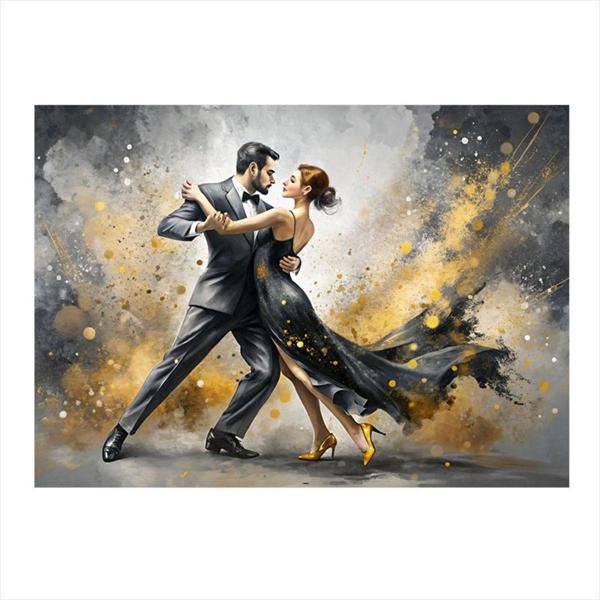 Ekart Dans Eden Çift Dekoratif Mdf Tablo 35 cm x 50 cm - Image 1