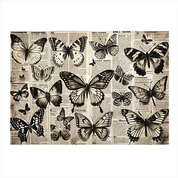 Ekart Gazete  Fon Kelebekler Tasarım Mdf Tablo 35 cm x 50 cm - Image 1