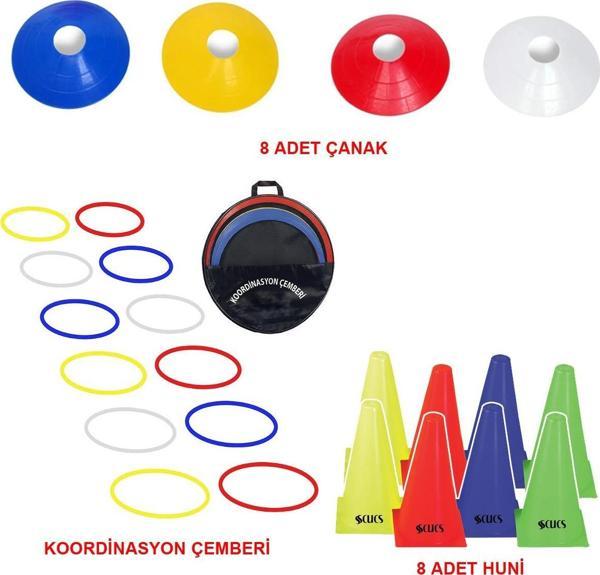 Avessa 28'li Antrenman Set Çanak 8'li Huni 8'li Koordinasyon Çemberi 12'li - Image 1