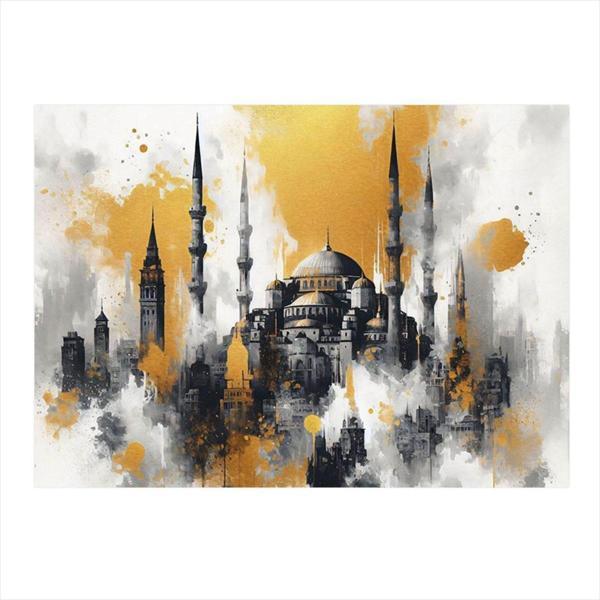 Ekart İstanbul'Da Bir Cami Hediyelik Mdf Tablo 25 cm x 35 cm - Image 1