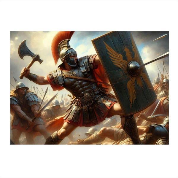 Ekart Roma Askerleri Desenli Mdf Tablo 50 cm x 70 cm - Image 1
